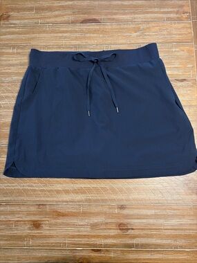 Westbound Navy Active Skort with Elastic Waist